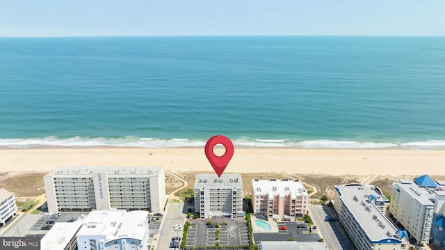 6109 Atlantic Ave Unit 201, Ocean City, MD 21842 - aerial view of waterfront with a beach