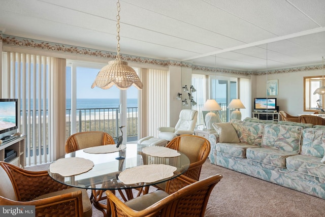 6109 Atlantic Ave Unit 201, Ocean City, MD 21842 - view of carpeted dining room