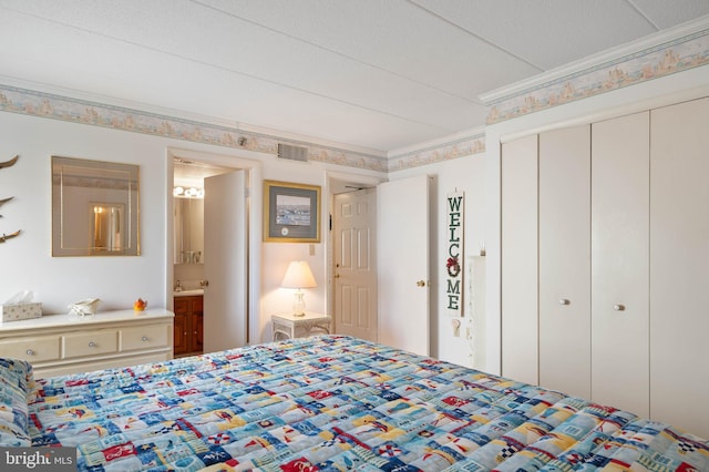 6109 Atlantic Ave Unit 201, Ocean City, MD 21842 - bedroom featuring a closet and ensuite bath