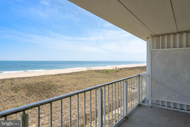 6109 Atlantic Ave Unit 201, Ocean City, MD 21842 - balcony featuring view of water and beach