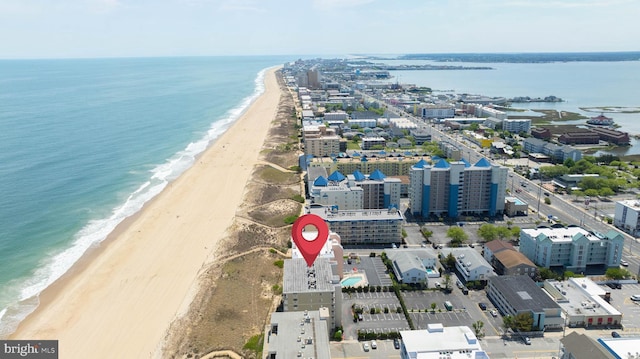 6109 Atlantic Ave Unit 201, Ocean City, MD 21842 - aerial view of waterfront with a beach
