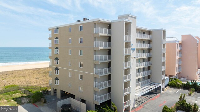 6109 Atlantic Ave Unit 201, Ocean City, MD 21842 - view of apartment building / complex with view of water and beach