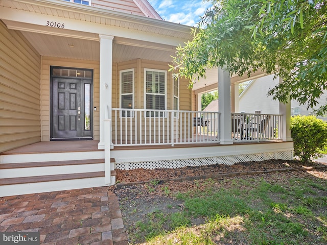 30106 Pelican Beach Cir, Dagsboro, DE 19939 - entrance to property featuring covered porch