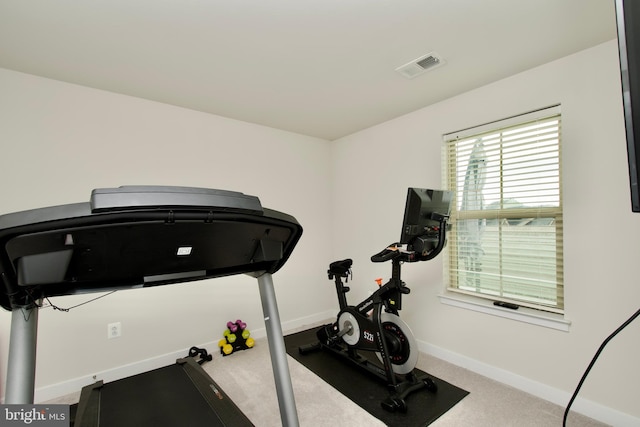 10810 Norbourne Farm Rd, Upper Marlboro, MD 20772 - exercise area with baseboards and carpet