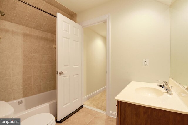 1165 Line Rd, Westminster, MD 21158 - bathroom featuring toilet, tile patterned floors, vanity, and baseboards