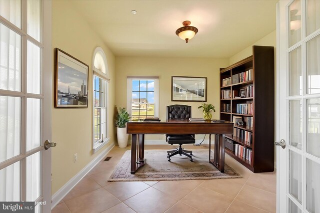 1165 Line Rd, Westminster, MD 21158 - office area featuring tile patterned floors and baseboards