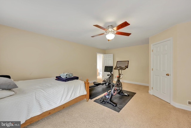 488 Seedling Ct, Mechanicsburg, PA 17055 - carpeted bedroom featuring baseboards and a ceiling fan