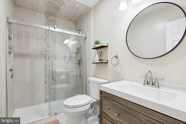 41 Fair Acres Ct, Princeton, NJ 08540 - bathroom with toilet, vanity, and a shower stall