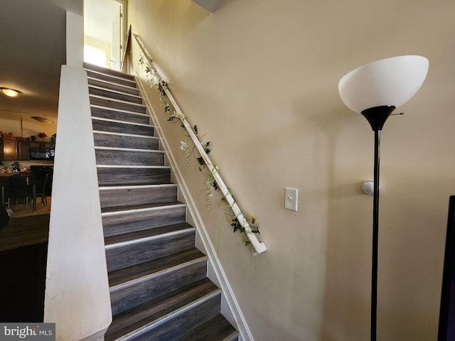 view of stairway