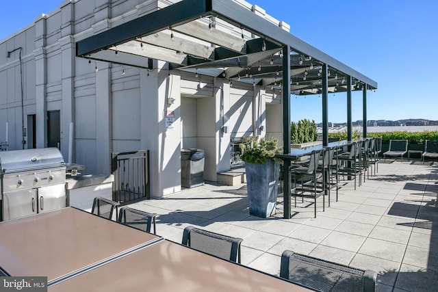 1011 M St NW Unit 903, Washington, DC 20001 - view of patio / terrace featuring outdoor dining space and a pergola