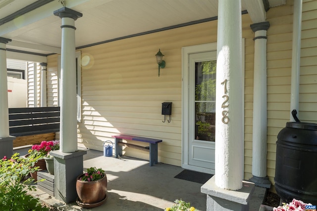 view of patio / terrace with covered porch
