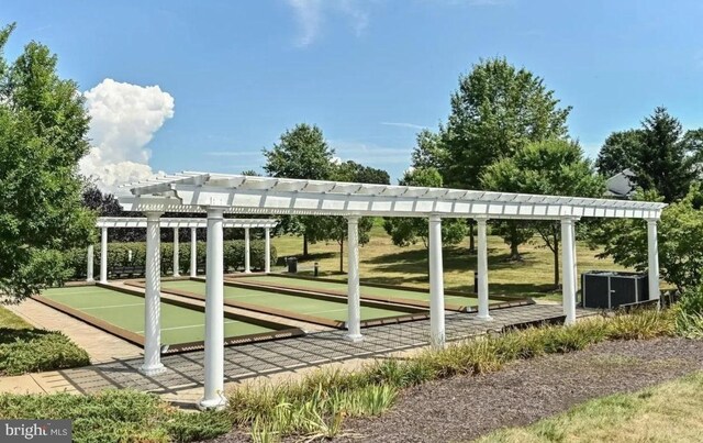 16453 Sparkling Brook Loop, Dumfries, VA 22025 - view of community with a bocce ball area and a pergola