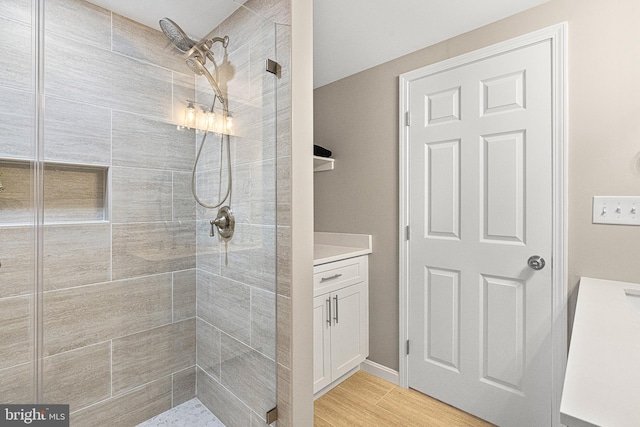 194 Black Cub Run Ln, Harpers Ferry, WV 25425 - bathroom with tiled shower and vanity