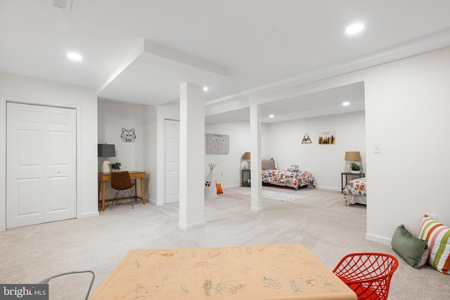 194 Black Cub Run Ln, Harpers Ferry, WV 25425 - finished basement featuring light colored carpet, recessed lighting, and baseboards
