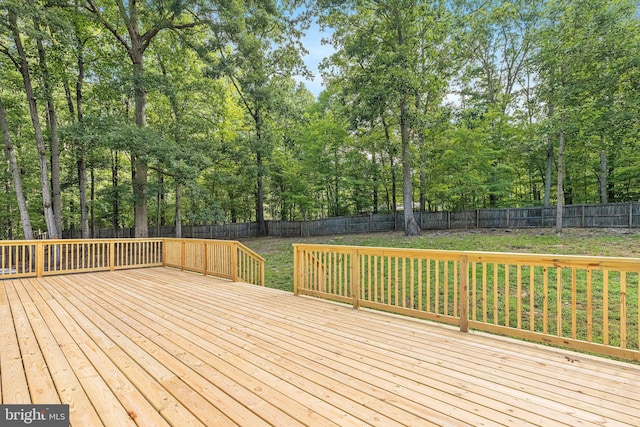 194 Black Cub Run Ln, Harpers Ferry, WV 25425 - deck with a fenced backyard and view of scattered trees