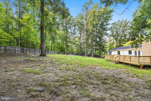 194 Black Cub Run Ln, Harpers Ferry, WV 25425 - view of yard featuring a wooden deck