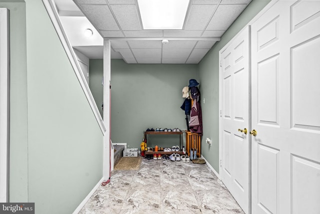 352 Paoli Woods Dr, Paoli, PA 19301 - foyer with a paneled ceiling and baseboards