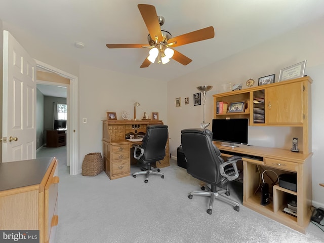 13605 Sugar Mill Ct, Waldorf, MD 20601 - carpeted office with a ceiling fan