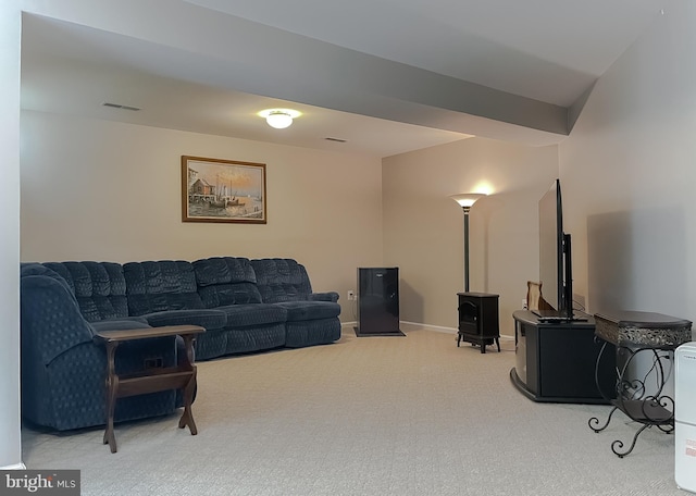 13605 Sugar Mill Ct, Waldorf, MD 20601 - carpeted living area featuring baseboards