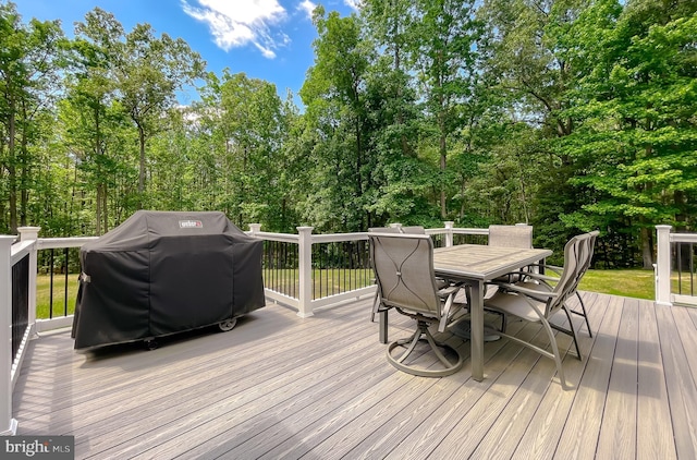 13605 Sugar Mill Ct, Waldorf, MD 20601 - deck with a grill and outdoor dining area