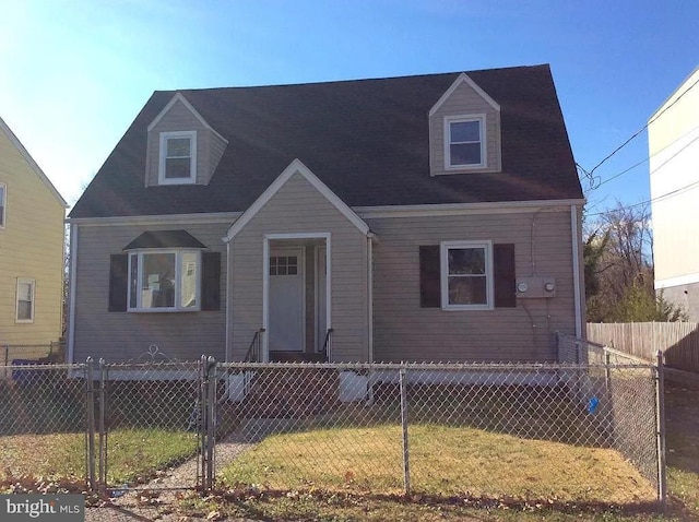 view of new england style home