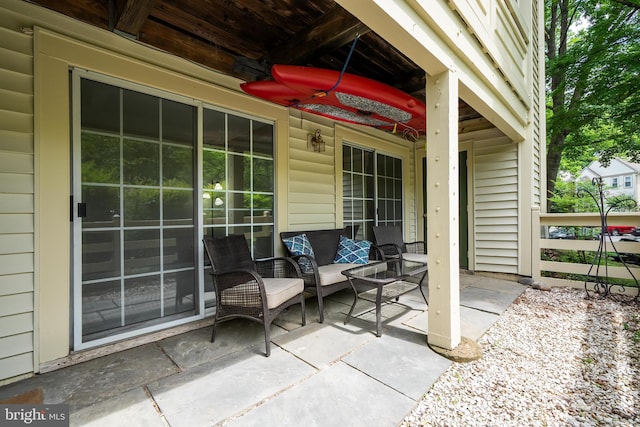 2224 Springwood Dr Unit 102A, Reston, VA 20191 - view of patio / terrace with ceiling fan and an outdoor living space