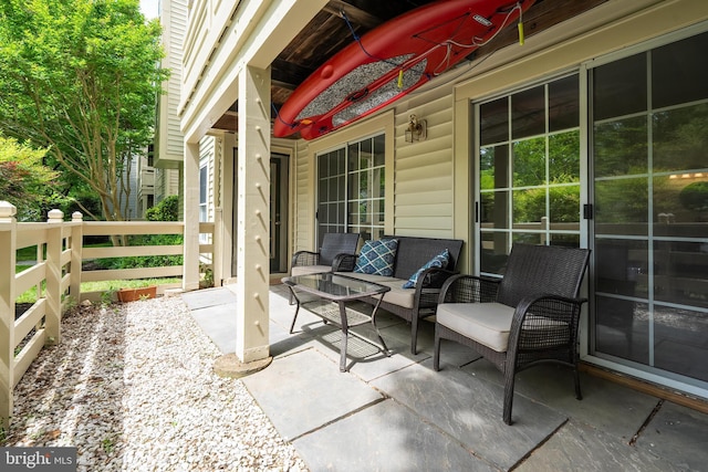 2224 Springwood Dr Unit 102A, Reston, VA 20191 - view of patio featuring an outdoor living space