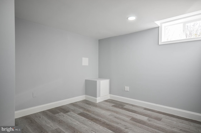 7009 Adelphi Rd, Hyattsville, MD 20782 - below grade area with wood finished floors, recessed lighting, and baseboards