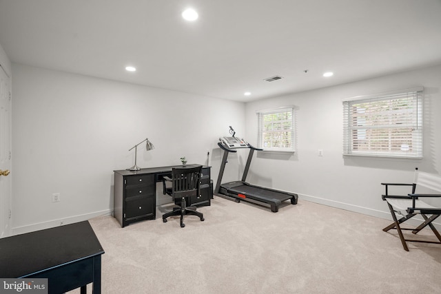 10938 Rocky Mount Way, Silver Spring, MD 20902 - workout room with recessed lighting, carpet floors, and baseboards