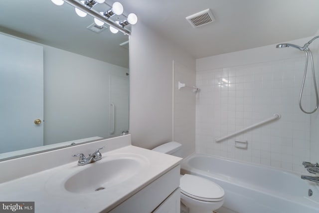 10300 Bushman Dr Unit 209, Oakton, VA 22124 - full bathroom featuring toilet, shower / tub combination, and vanity