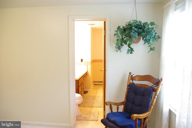 13920 Heavenly Acres Rdg, Hancock, MD 21750 - living area featuring a baseboard heating unit