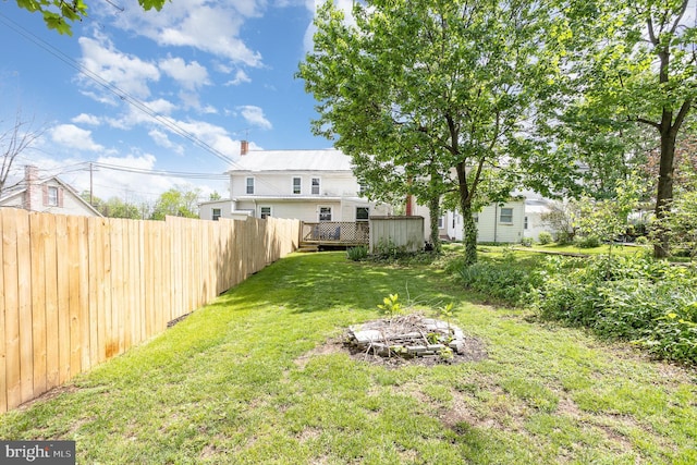 108 Fairfield St, Newville, PA 17241 - view of yard with a deck
