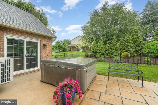 10 Highland Dr, Palmyra, PA 17078 - view of patio / terrace with a hot tub