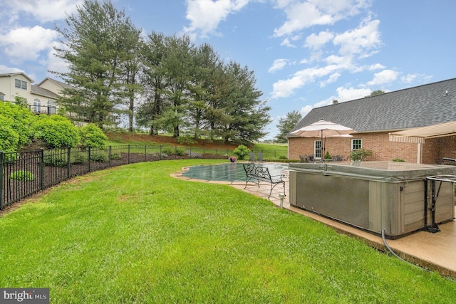 10 Highland Dr, Palmyra, PA 17078 - view of yard with a hot tub and a patio area