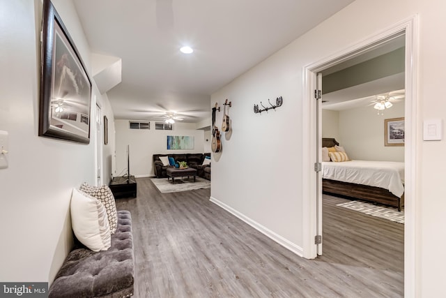20932 Cox Mills Ct, Ashburn, VA 20147 - corridor featuring wood finished floors and recessed lighting