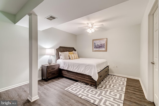 20932 Cox Mills Ct, Ashburn, VA 20147 - bedroom featuring wood finished floors and ceiling fan