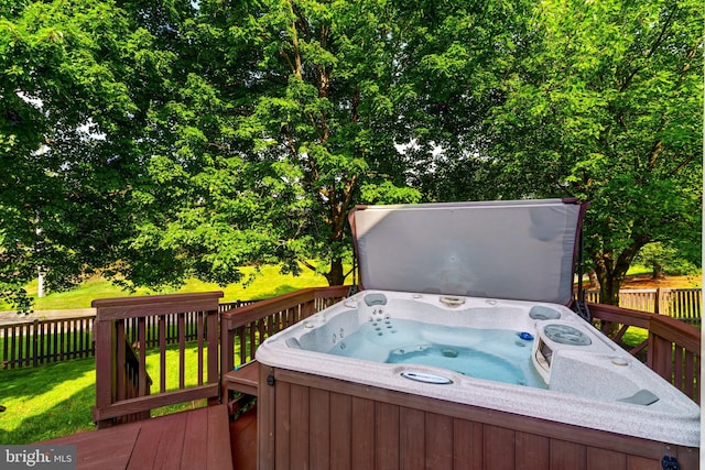 20932 Cox Mills Ct, Ashburn, VA 20147 - deck with a hot tub