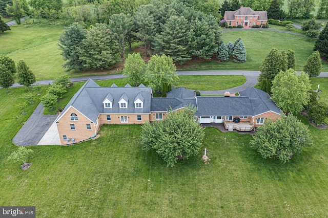 view from above of property
