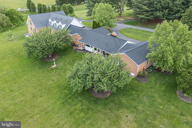 view from above of property