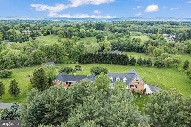 view from above of property