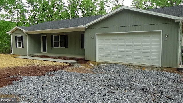 54 Hickory Ridge Rd, Newport, PA 17074 - single story home with an attached garage, covered porch, and a shingled roof