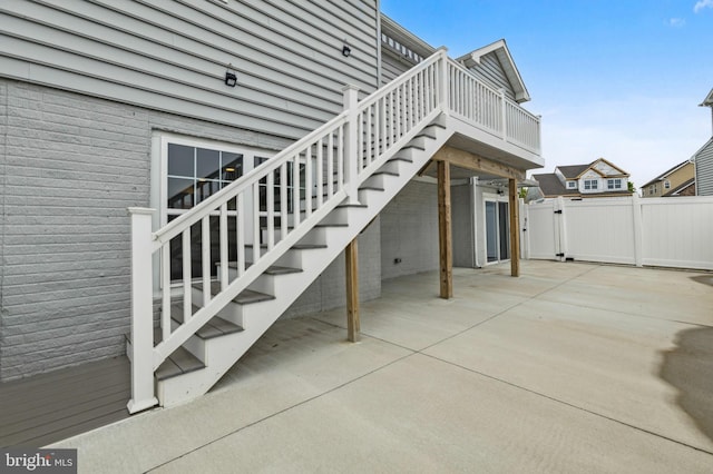 view of stairs