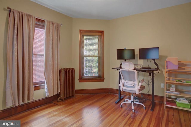 145 S Washington St, Greencastle, PA 17225 - office with radiator, wood finished floors, and baseboards