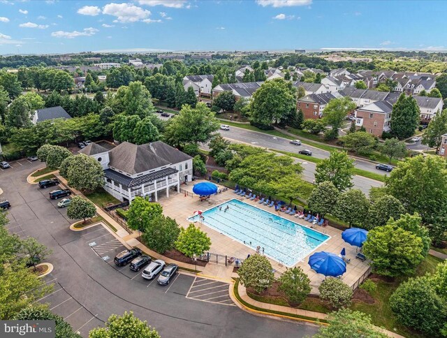 46245 Milthorn Ter, Sterling, VA 20165 - drone / aerial view of a pool