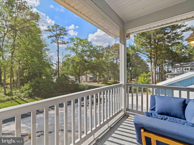 view of balcony