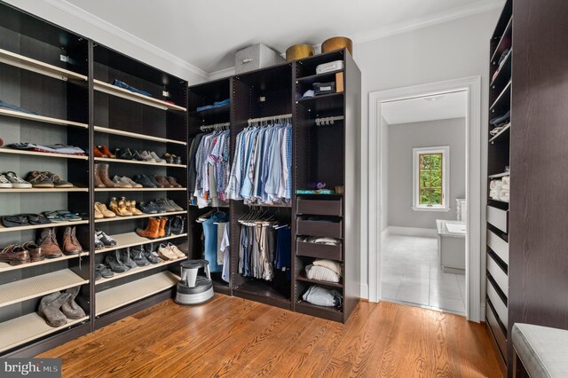 13312 Drews Ln, Potomac, MD 20854 - spacious closet with wood finished floors