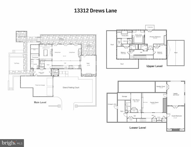 13312 Drews Ln, Potomac, MD 20854 - home floor plan