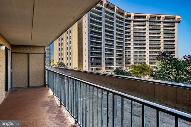 view of balcony