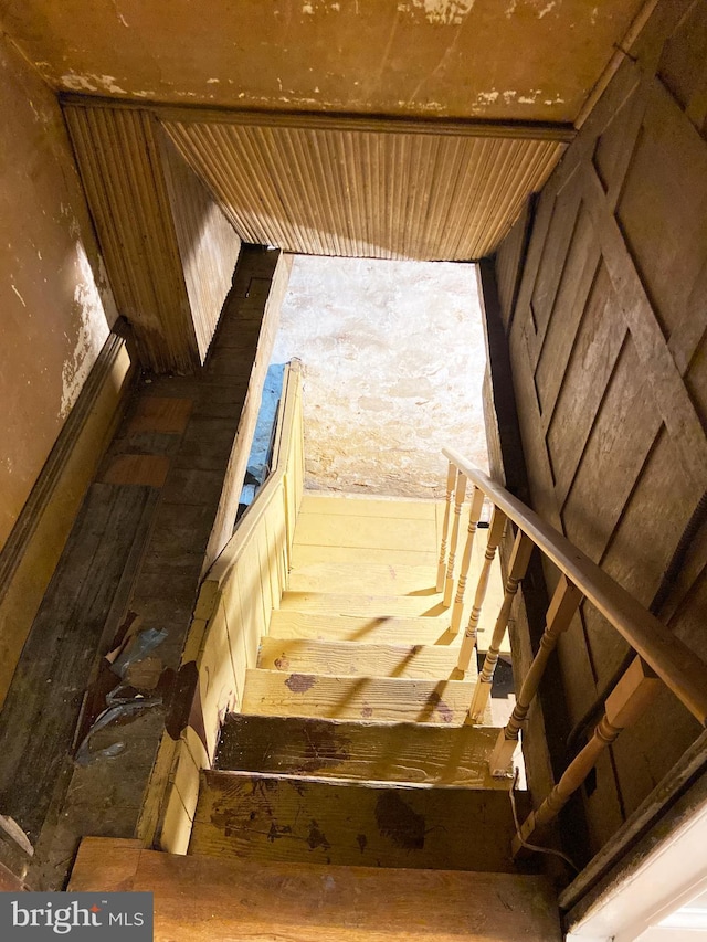 view of stairs