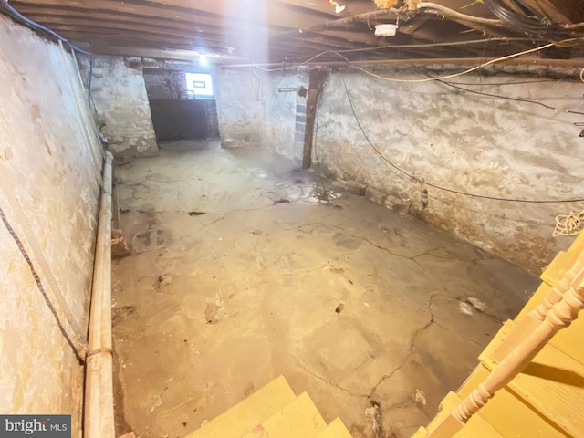 view of basement
